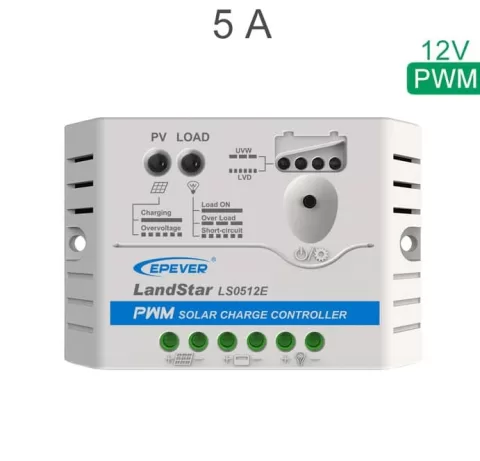 شارژ کنترلر 5A و 12V مدل LS0512E/EU سری PWM برند EPEVER
