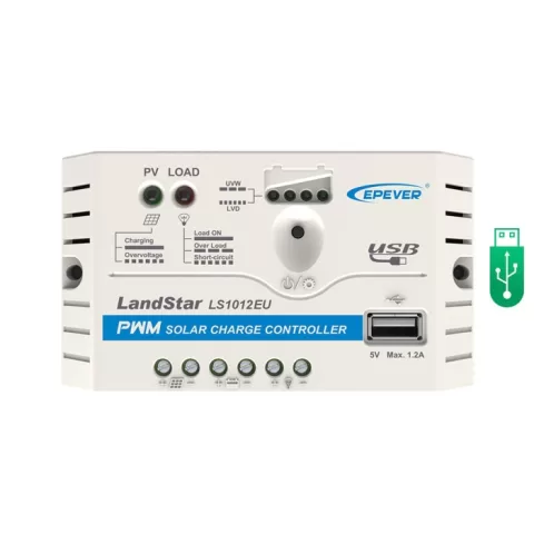 شارژ کنترلر 10A و 12V مدل LS1012E/EU سری PWM برند EPEVER