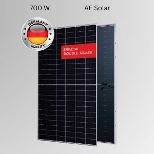 bifacial monocrystalline AE solar 700 watt solar panel