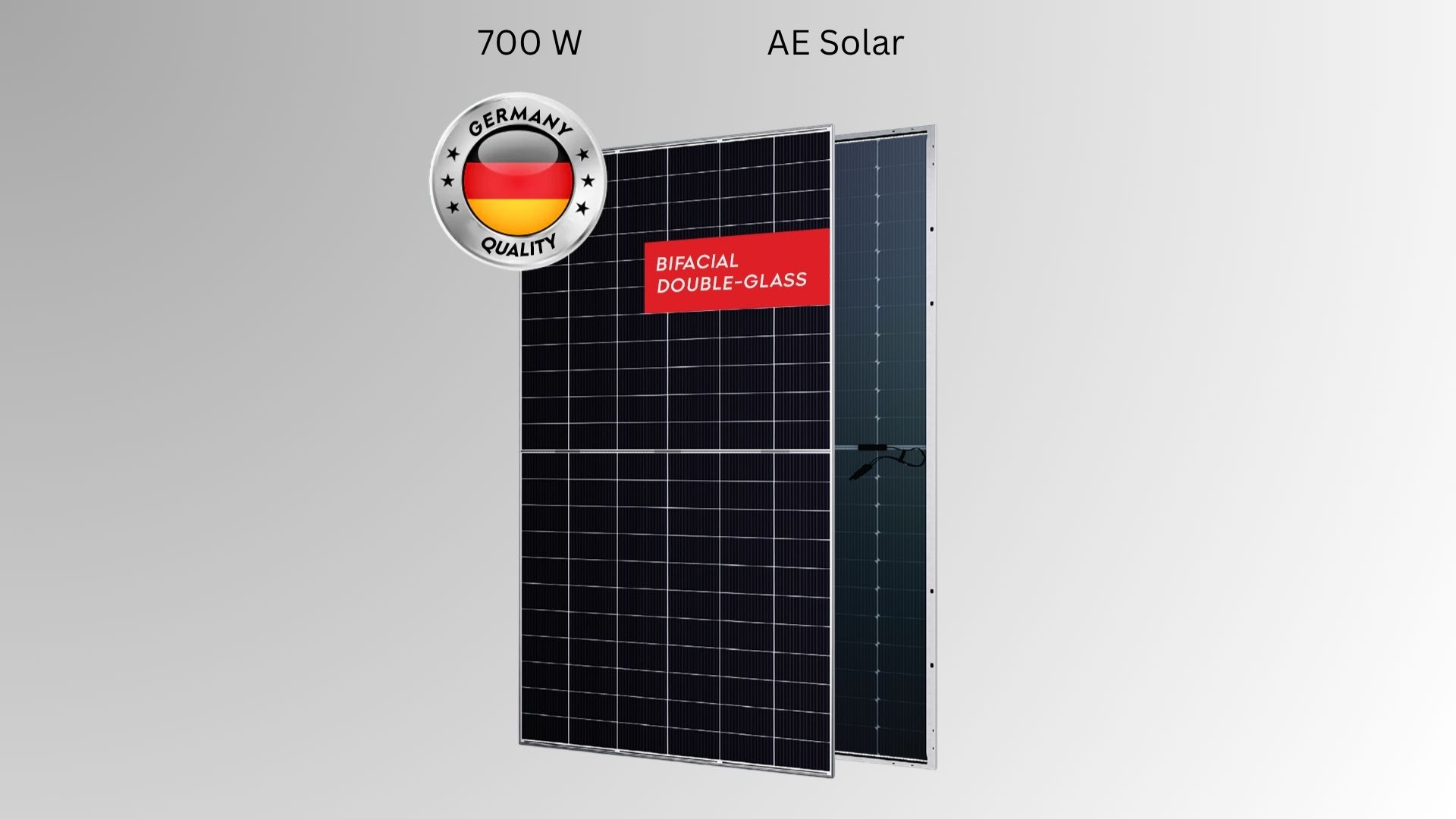 bifacial monocrystalline AE solar 700 watt solar panel