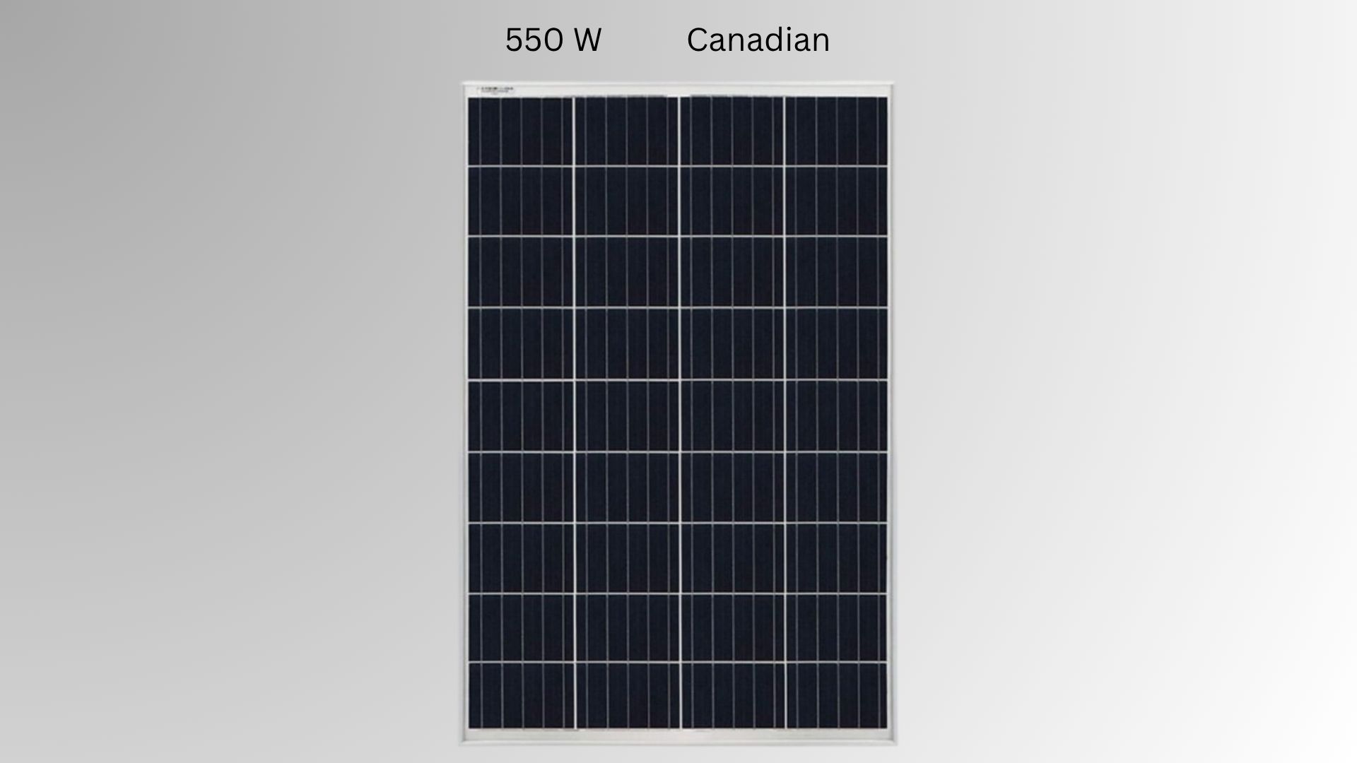 پنل خورشیدی 550 وات مونو کریستال بایفشیال برند Canadian