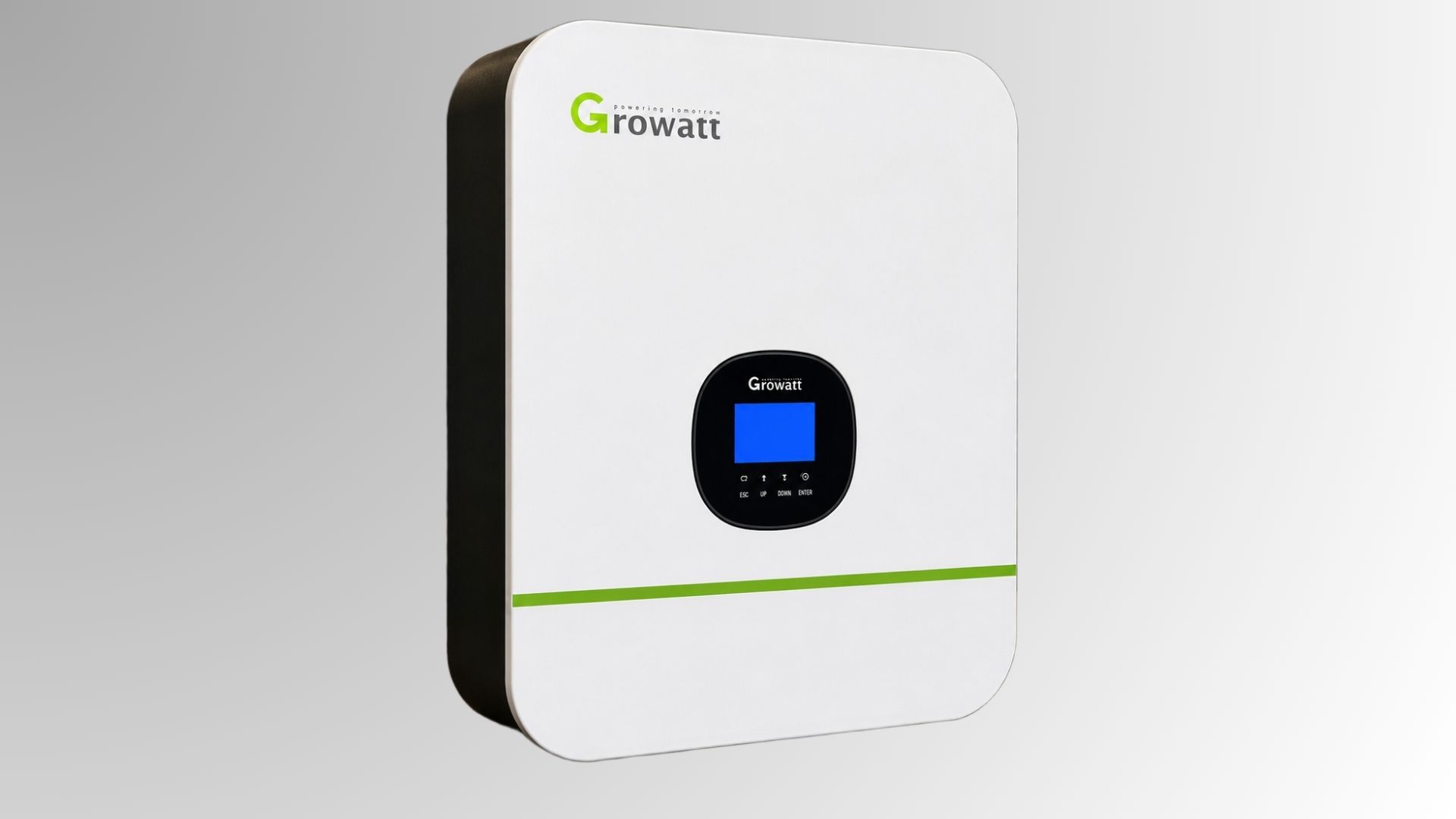 front view of 5 kw growatt sunverter spf hvm
