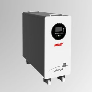 front picture of solar battery 15 kw with must brand